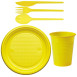 Economical Disposable TableWare Yellow